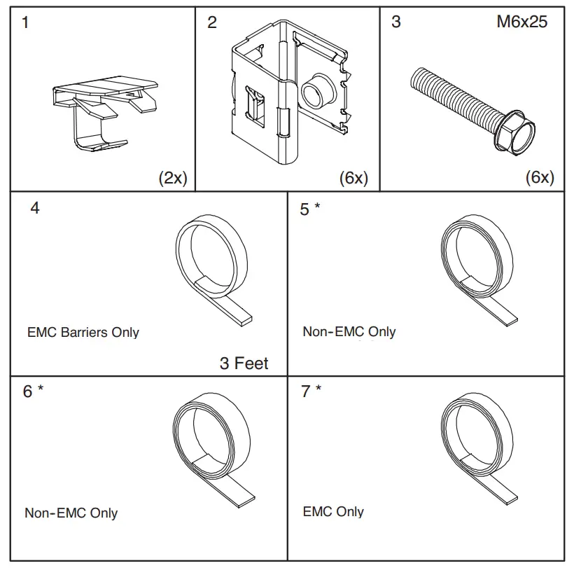 nVent HOFFMAN PROLINE Barrier Panel - Barries