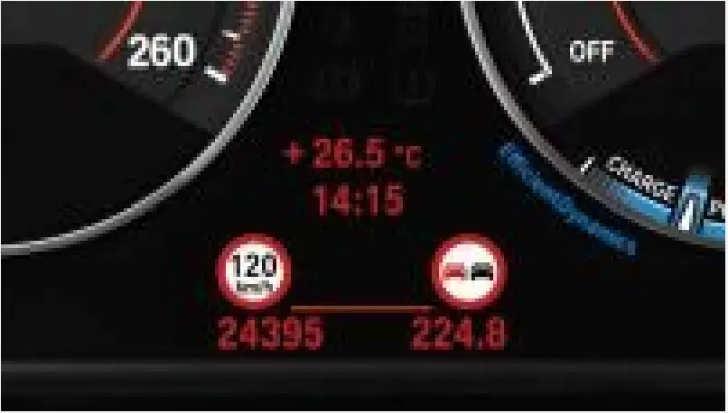 Speedometer With Kilometer Reading