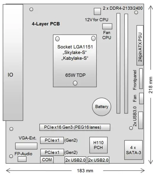 FUJITSU-D3400-B-Intel-H110-Express-Chipset-Mainboard-fig-2