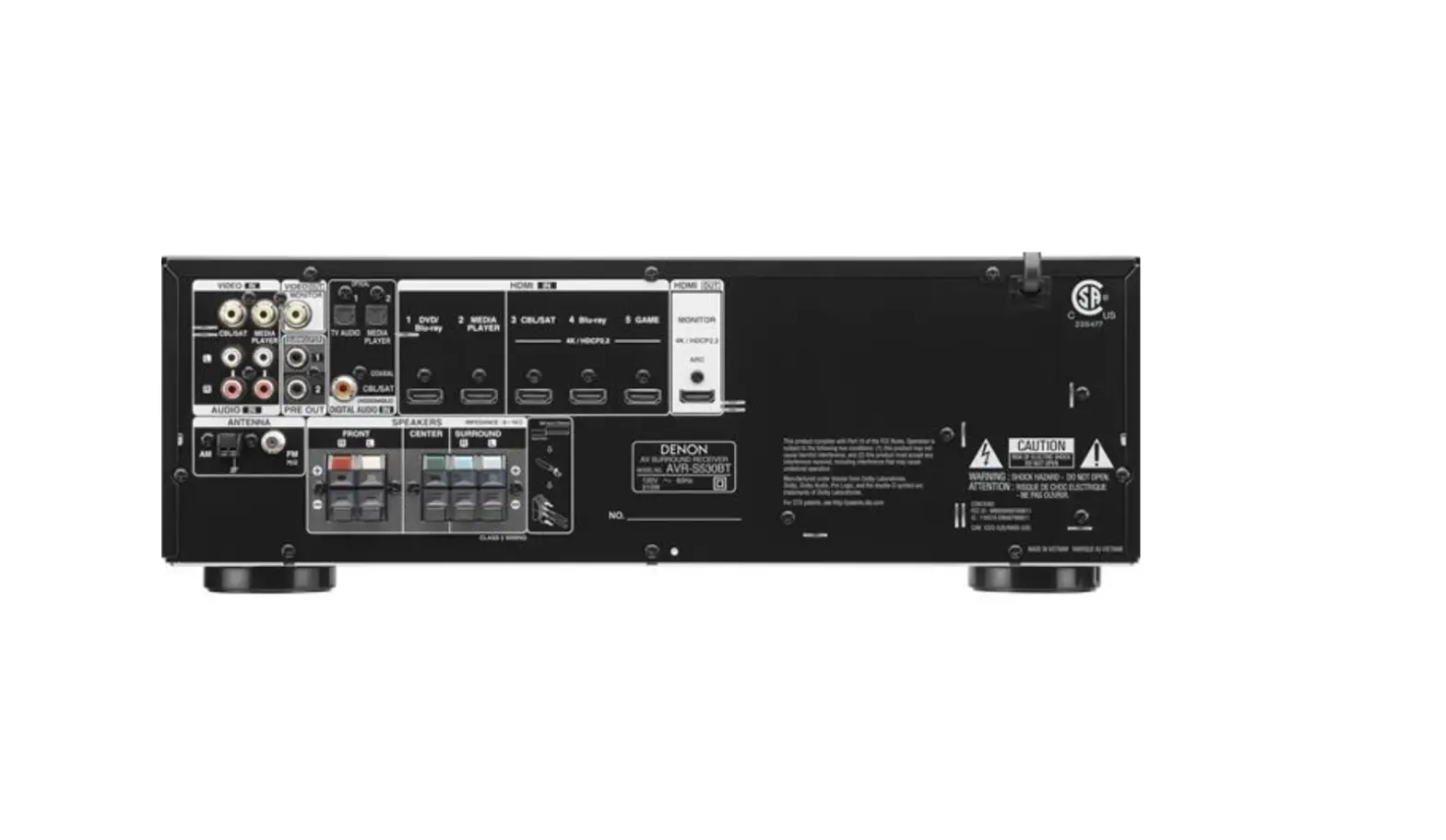 Denon Avr-s530bt Av Surround Receiver User Guide