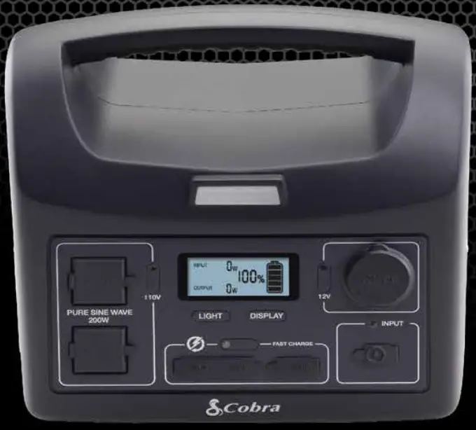 Cobra 200W Portable Power Station - Power Station 2