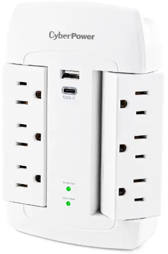 CyberPower-P6WSUC-6-Outlet-Surge-Protector-with-2-USB-Ports-product-img