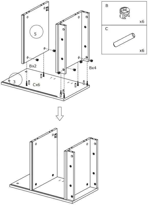 COSTWAY Nightstand with Charging Station - Figure 3