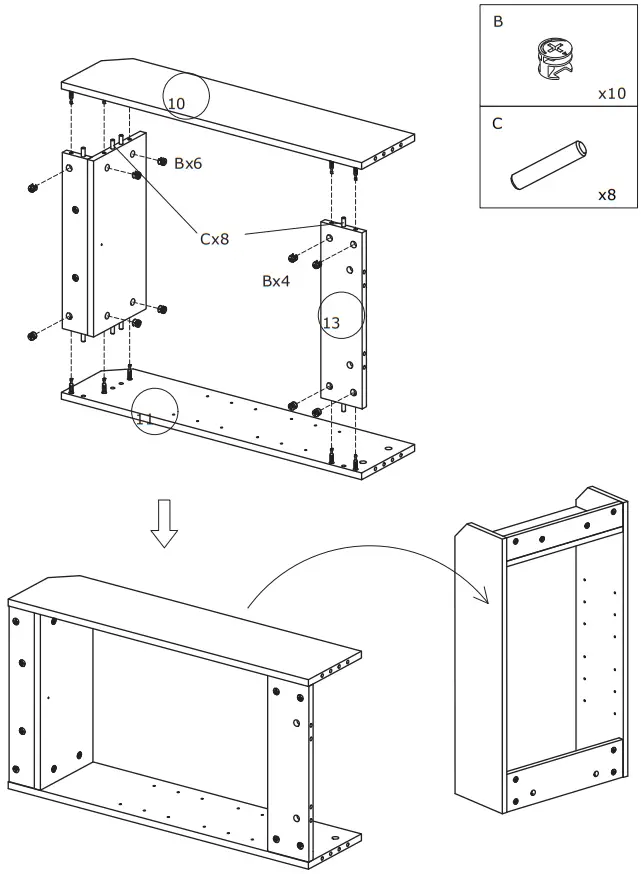 COSTWAY Nightstand with Charging Station - Figure 7