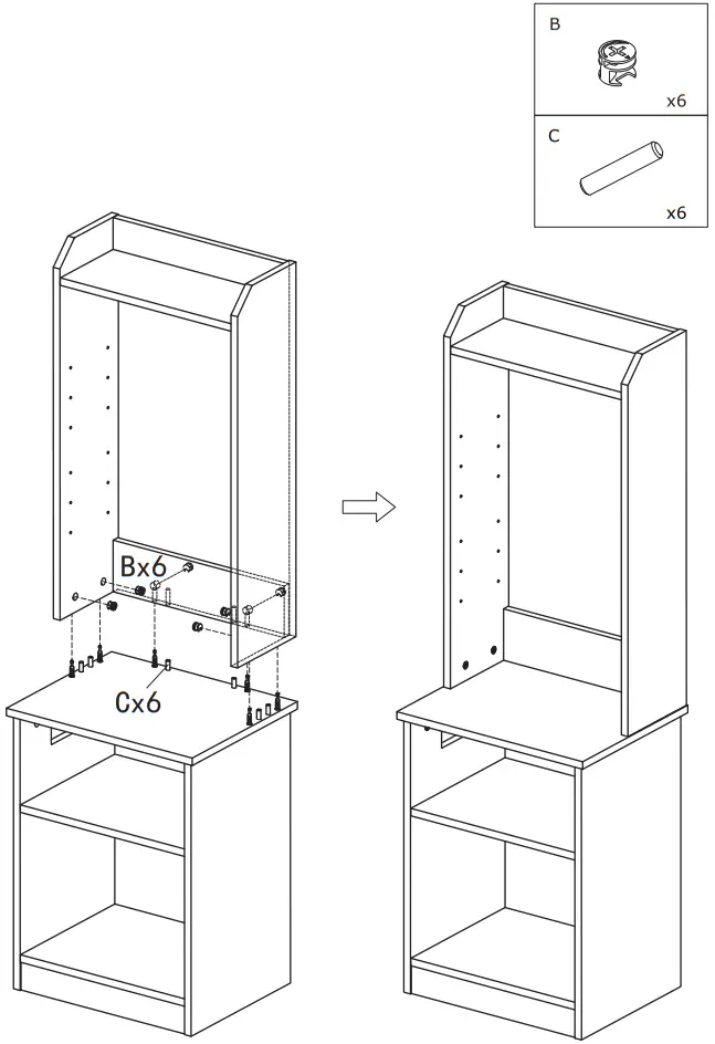 COSTWAY Nightstand with Charging Station - Figure 8