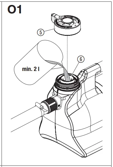 To start/To stop the pump