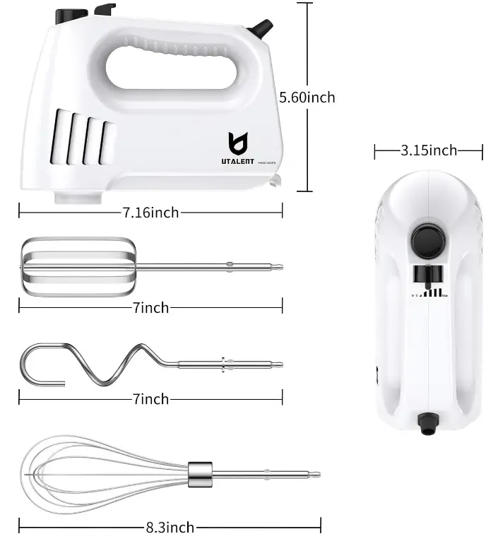 UTALENT-U-2046-W-Multi-speed-Electric-Mixer-fig-3