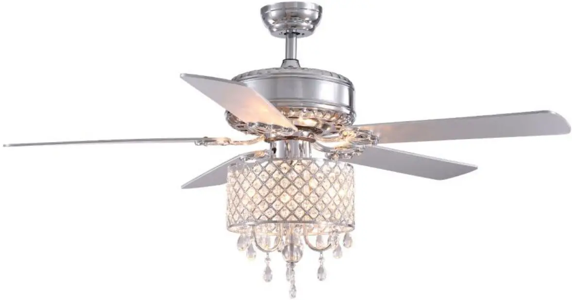 APBEAMLighting CFL-1009-02 Crystal Ceiling Fan