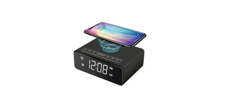Denver Ecq 106 Alarm Clock With Wireless Charging Instruction Manual