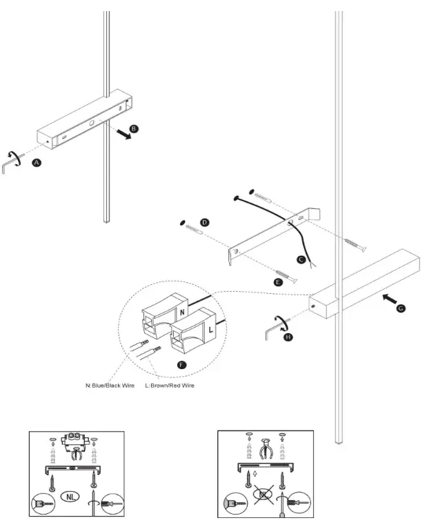 LUCIDE SEGIN Wall Light - overview 1