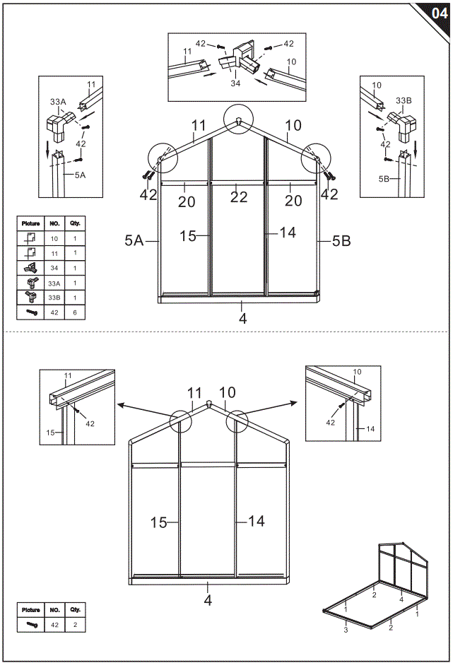 Outsunny-845-243V01-Clear-Polycarbonate-Greenhouse-FIG-14