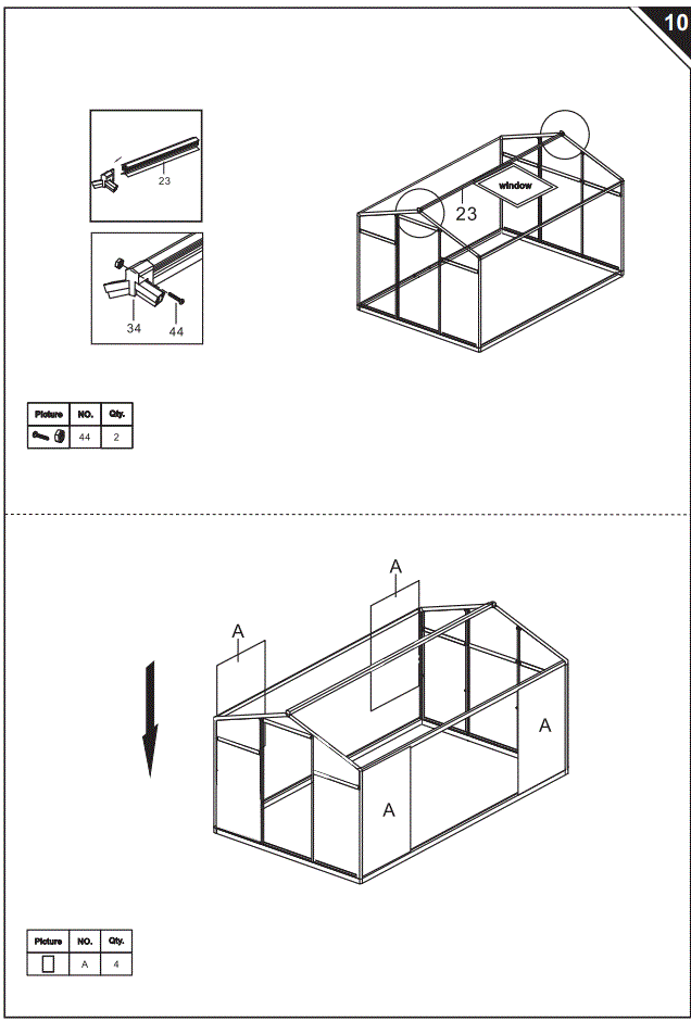 Outsunny-845-243V01-Clear-Polycarbonate-Greenhouse-FIG-20