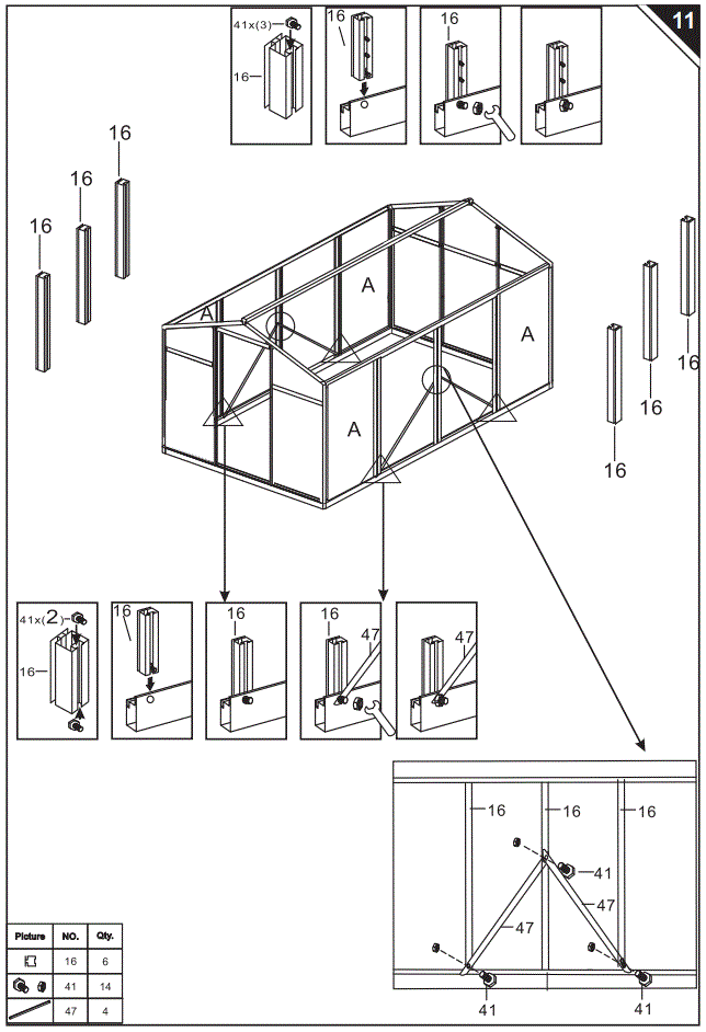 Outsunny-845-243V01-Clear-Polycarbonate-Greenhouse-FIG-21