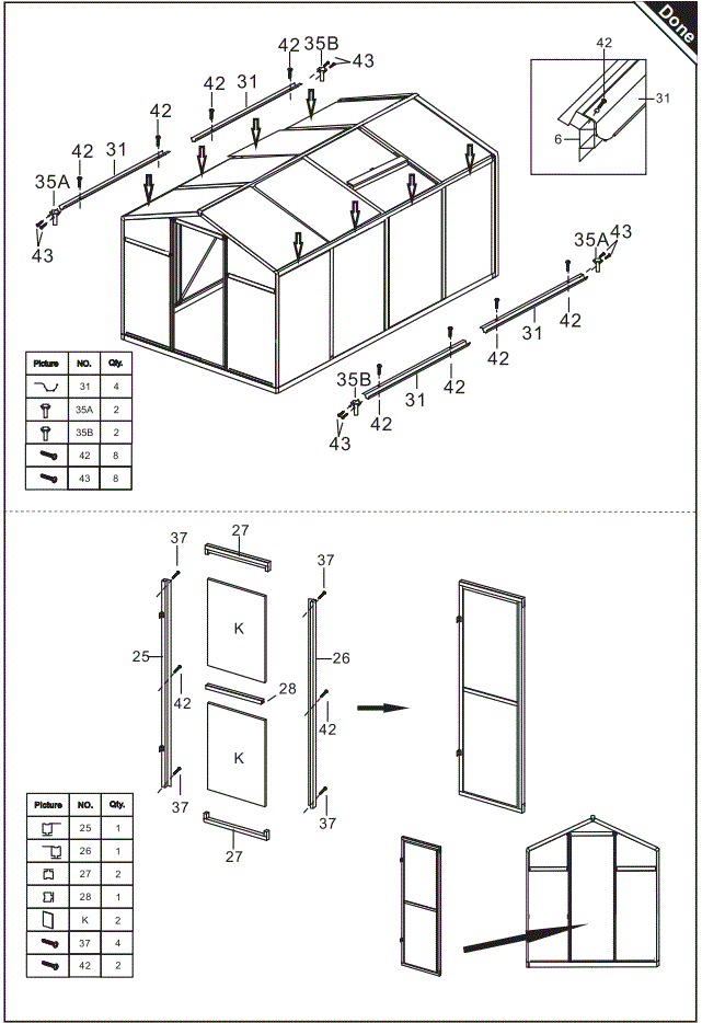 Outsunny-845-243V01-Clear-Polycarbonate-Greenhouse-FIG-24