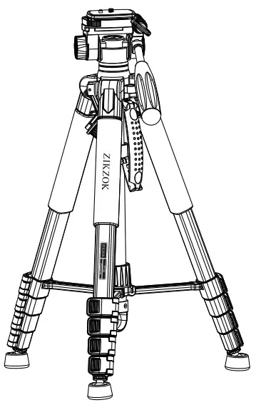 ZIKZOK B0C391MZZS 75 Inch Camera Tripod -