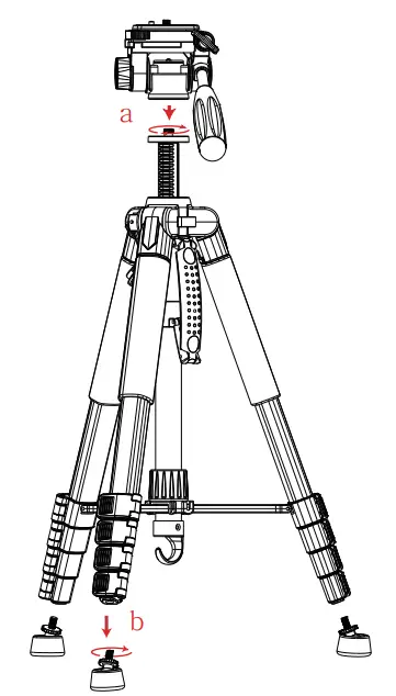 ZIKZOK B0C391MZZS 75 Inch Camera Tripod - Column8