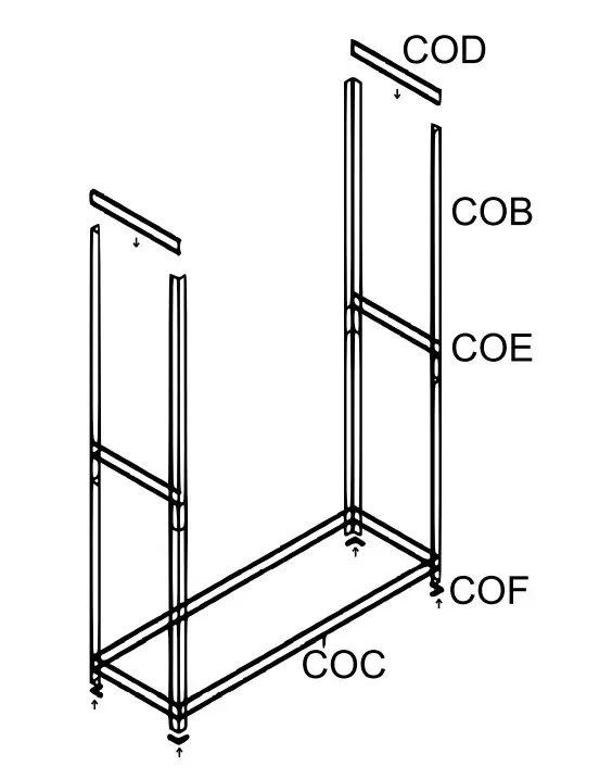 XPOtool 60285 Tyre Storage Rack - Mounting