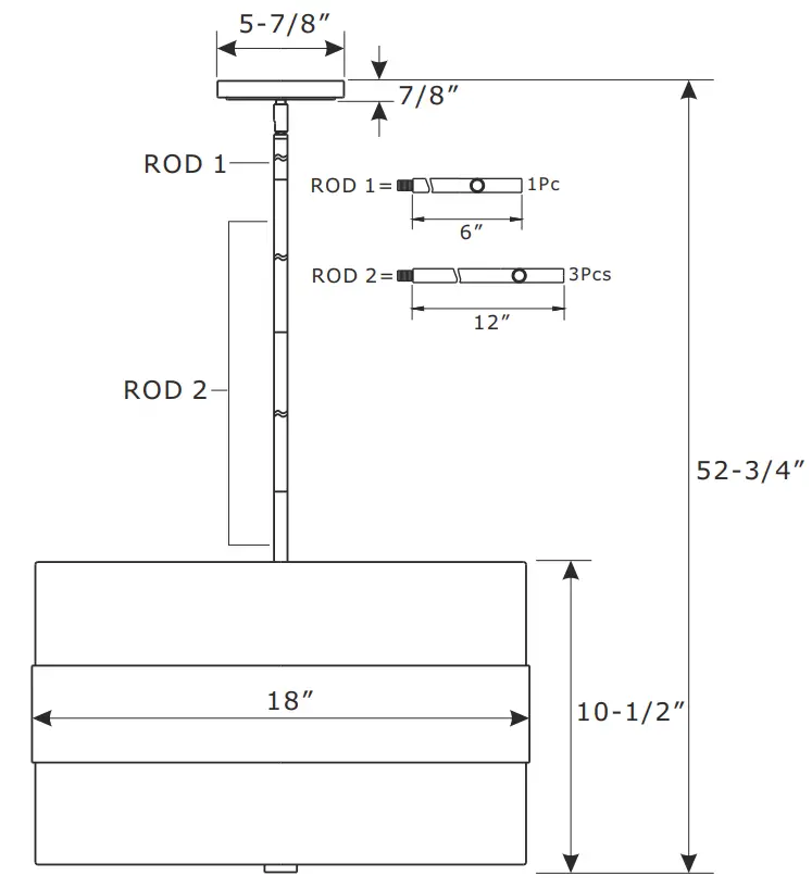 CRYSTORAMA 295 DB Grayson Three Light Chandelier - fig1