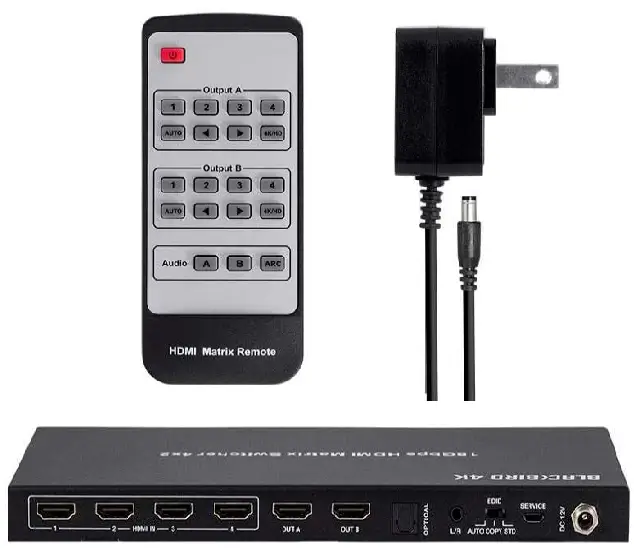 Monoprice 139667 Blackbird 4K HDMI Matrix Switcher-fig-1