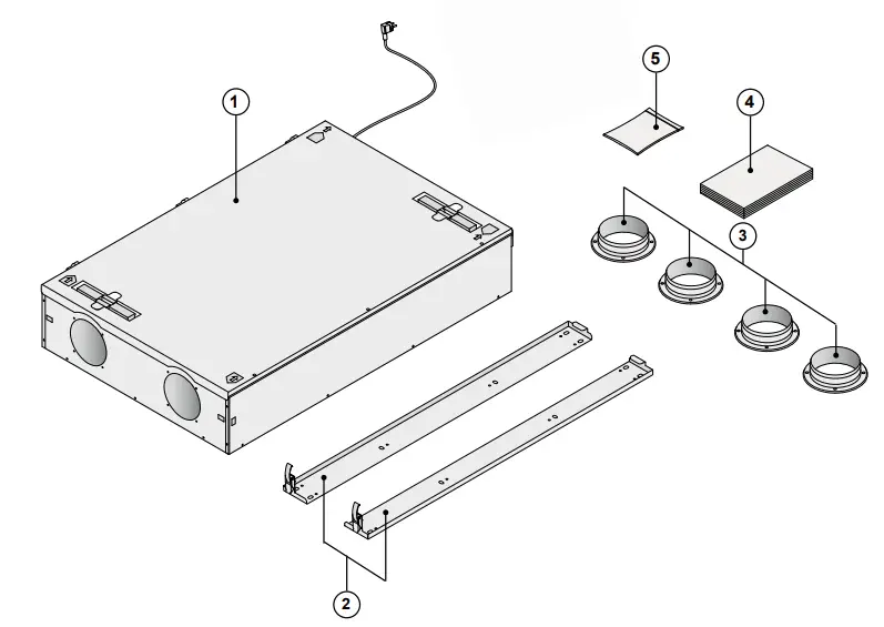 BRINK Renovent Sky 150 (Plus) Mechanical Ventilation with Heat Recovery - Fig 1