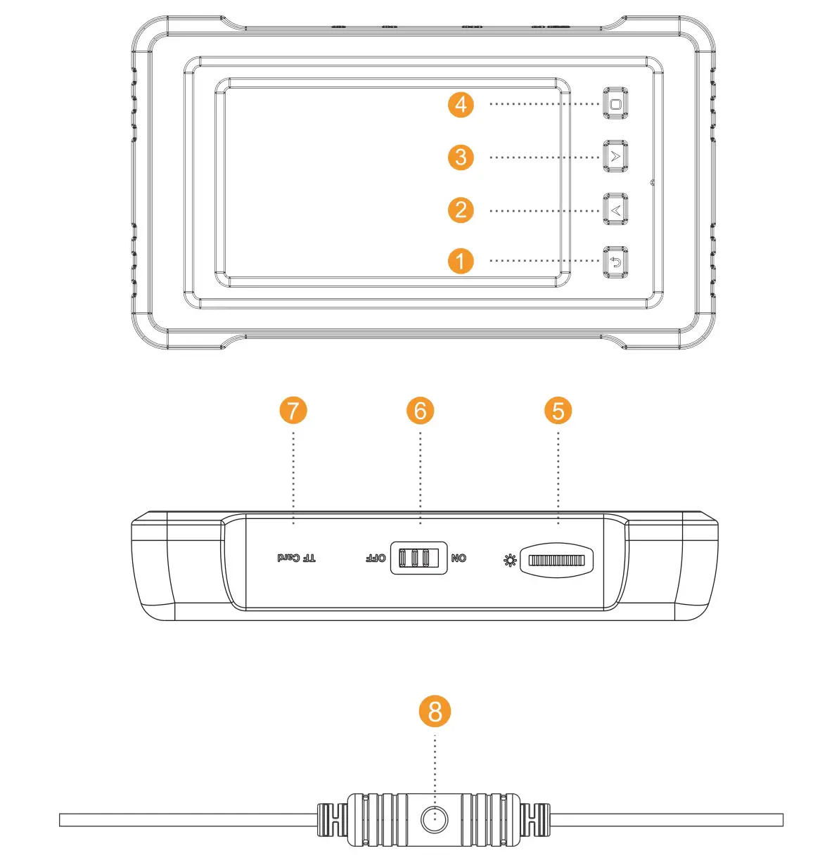 KZYEE KZ3000 Triple Lens Borescope Inspection Camera - DESCRIPTION