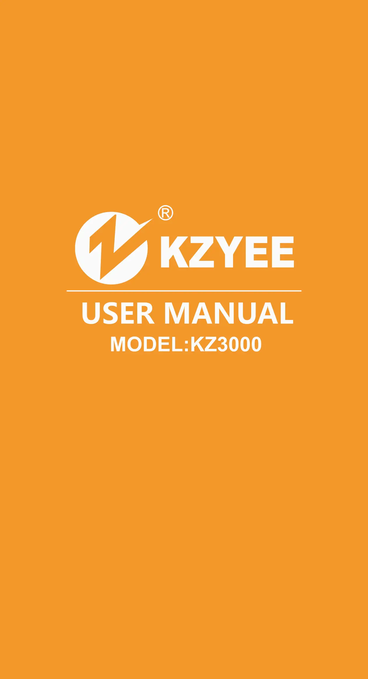 KZYEE KZ3000 Triple Lens Borescope Inspection Camera User Manual