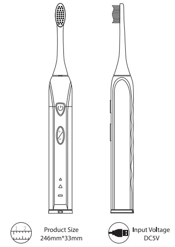 media-tech MT6510 Sonic Toothbrush -