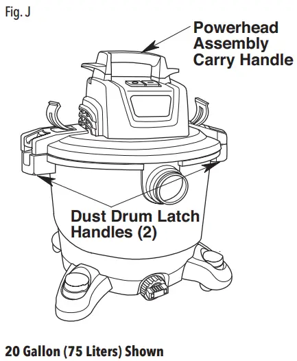 Moving the Wet/Dry Vac