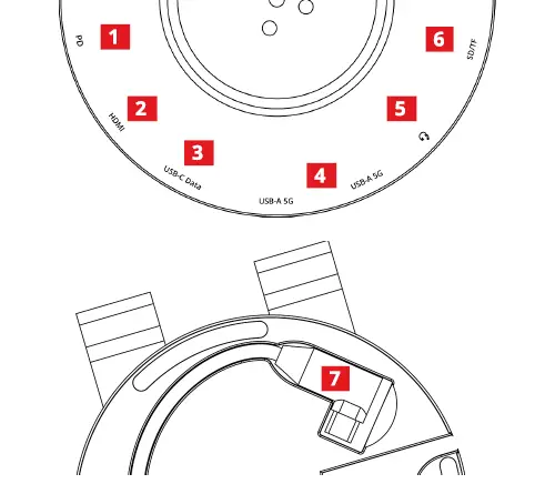 SIIG CE-MTDK31-S1 USB-C Multitask Hub Stand fig-1