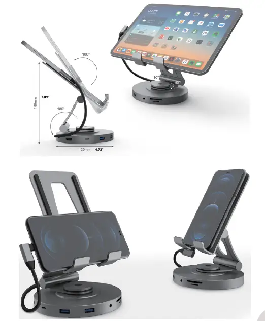 SIIG CE-MTDK31-S1 USB-C Multitask Hub Stand fig-2