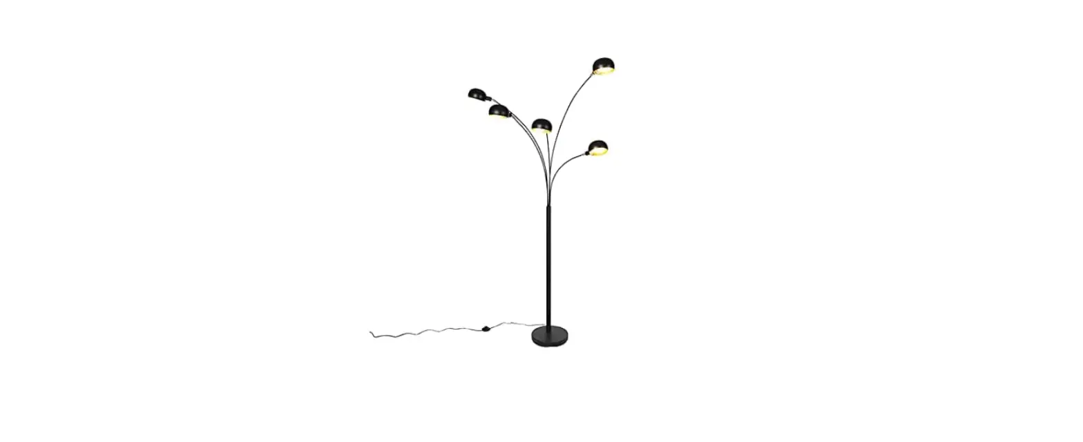 Qazqa 104762 Binance Tl 6 Black Floor Lamp Instruction Manual