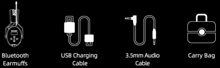 HOCAZOR HP033 Bluetooth AM FM Radio Headphones - fig 1