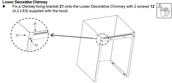 FIG 11 CHIMNEY ASSEMBLY
