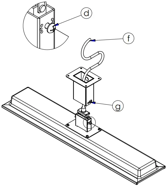 Cable Exit Into Wall Cavity