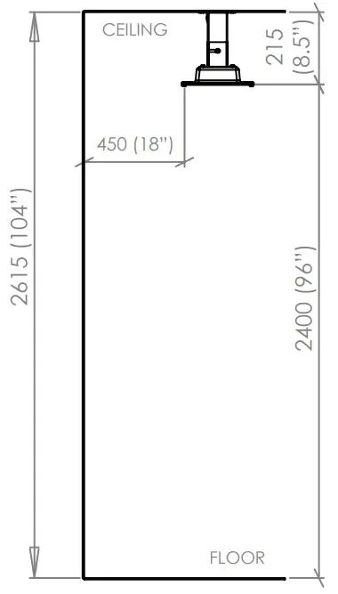 Celling Mounting Face Down