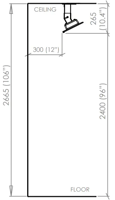 Celling Mounting Angled