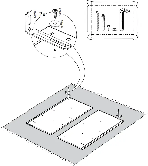 IKEA BRUKSVARA Bed Frame C1