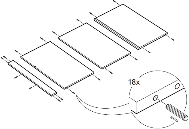 IKEA BRUKSVARA Bed Frame C2