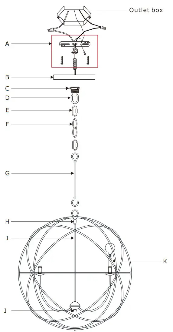 CRYSTORAMA 9228-EB Solaris Six Light Chandelier - fig 2