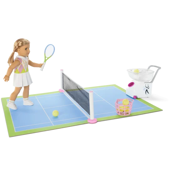 American Girl HNR77-2B70 Isabel and Nicki's 2-in-1 Tennis Court and Skate Spot.webp