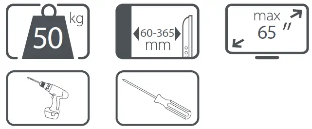 ONE-FOR-ALL-WM4451-Solid-Full-Motion-TV-Wall-Mount-fig-2