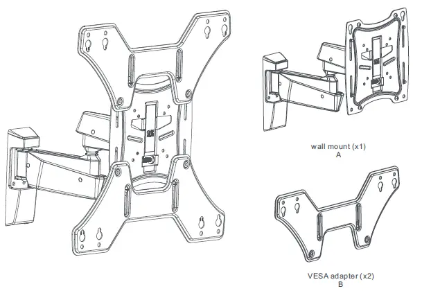ONE-FOR-ALL-WM4451-Solid-Full-Motion-TV-Wall-Mount-fig-3
