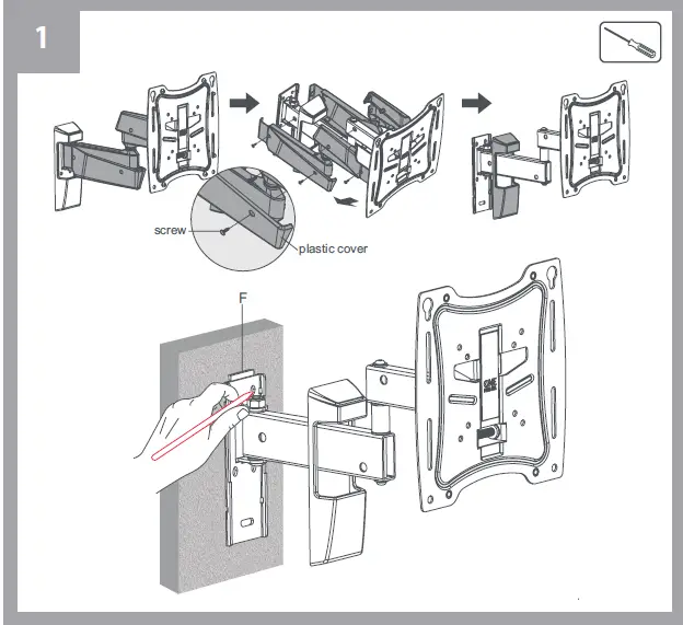 ONE-FOR-ALL-WM4451-Solid-Full-Motion-TV-Wall-Mount-fig-5