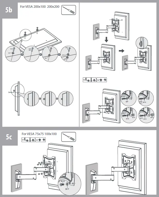 ONE-FOR-ALL-WM4451-Solid-Full-Motion-TV-Wall-Mount-fig-9
