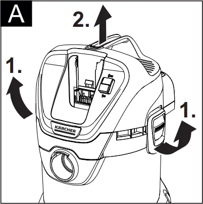 KARCHER WD 3 Battery - Fig. A
