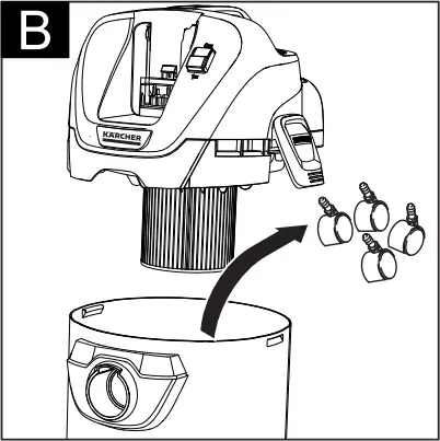 KARCHER WD 3 Battery - Fig. B