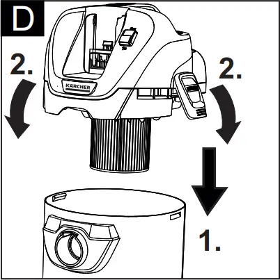 KARCHER WD 3 Battery - Fig. D