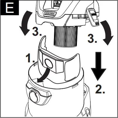 KARCHER WD 3 Battery - Fig. E