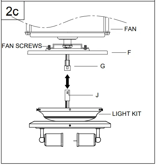 PROGRESS LIGHTING P260004 Springer II LED Antique Nickel Fan Light Kit - CONTENTS