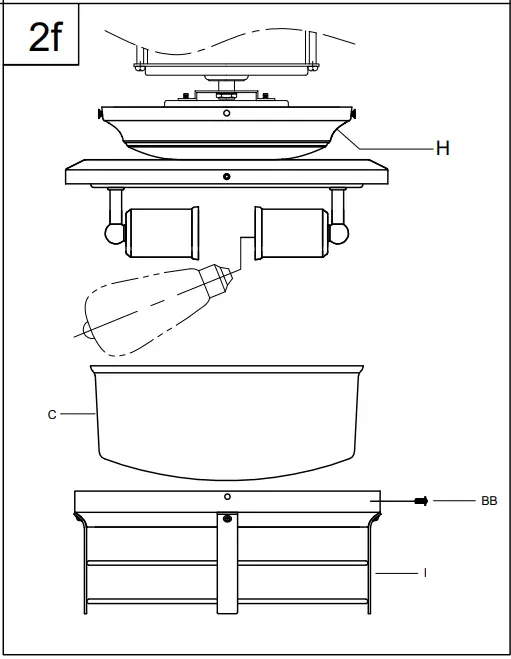 PROGRESS LIGHTING P260004 Springer II LED Antique Nickel Fan Light Kit - CONTENTS